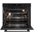 Artusi 75cm Pyrolytic Built-In Oven - Matte Black, 95L Capacity, Telescopic Runners - AO750MBP