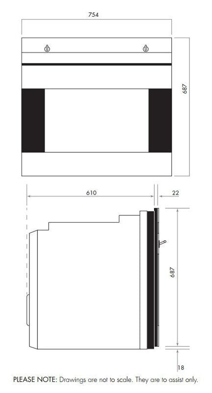 Smeg 76cm Classic pyrolytic built-in oven - 130L, stainless steel, 10 functions, meat probe - SOA330X1