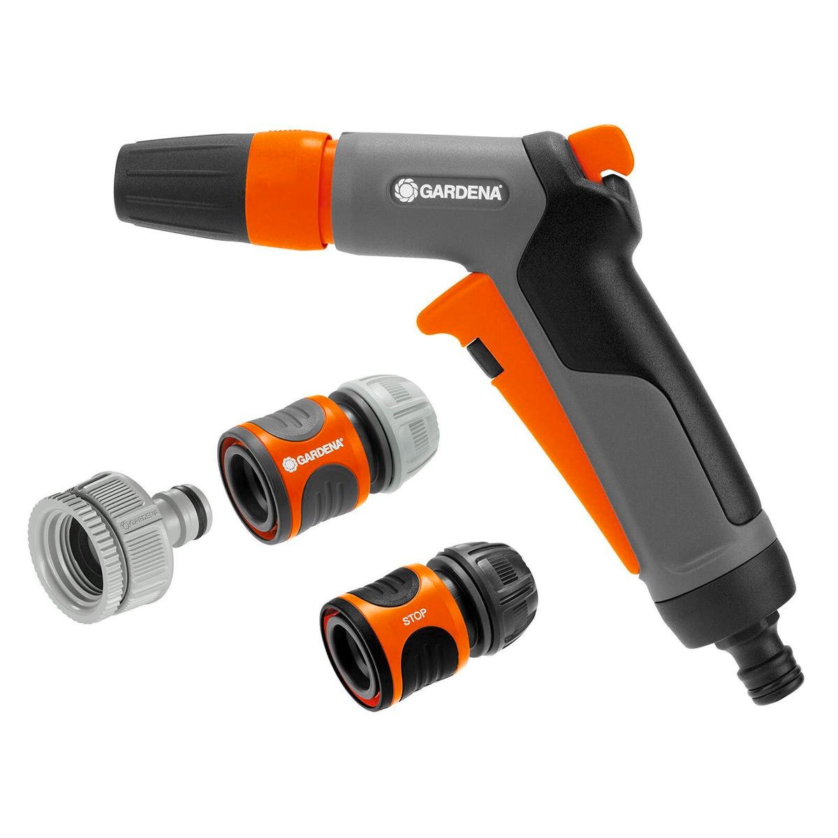 Gardena Trigger Gun Nozzle Set - 13mm - Plastic - Ergonomic Design - SuperSaverAU - view 1