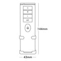 Brilliant Wi Fi Smart Ceiling Fan Remote Control - 45mm x 145mm - White/Grey - SuperSaverAU - view 3