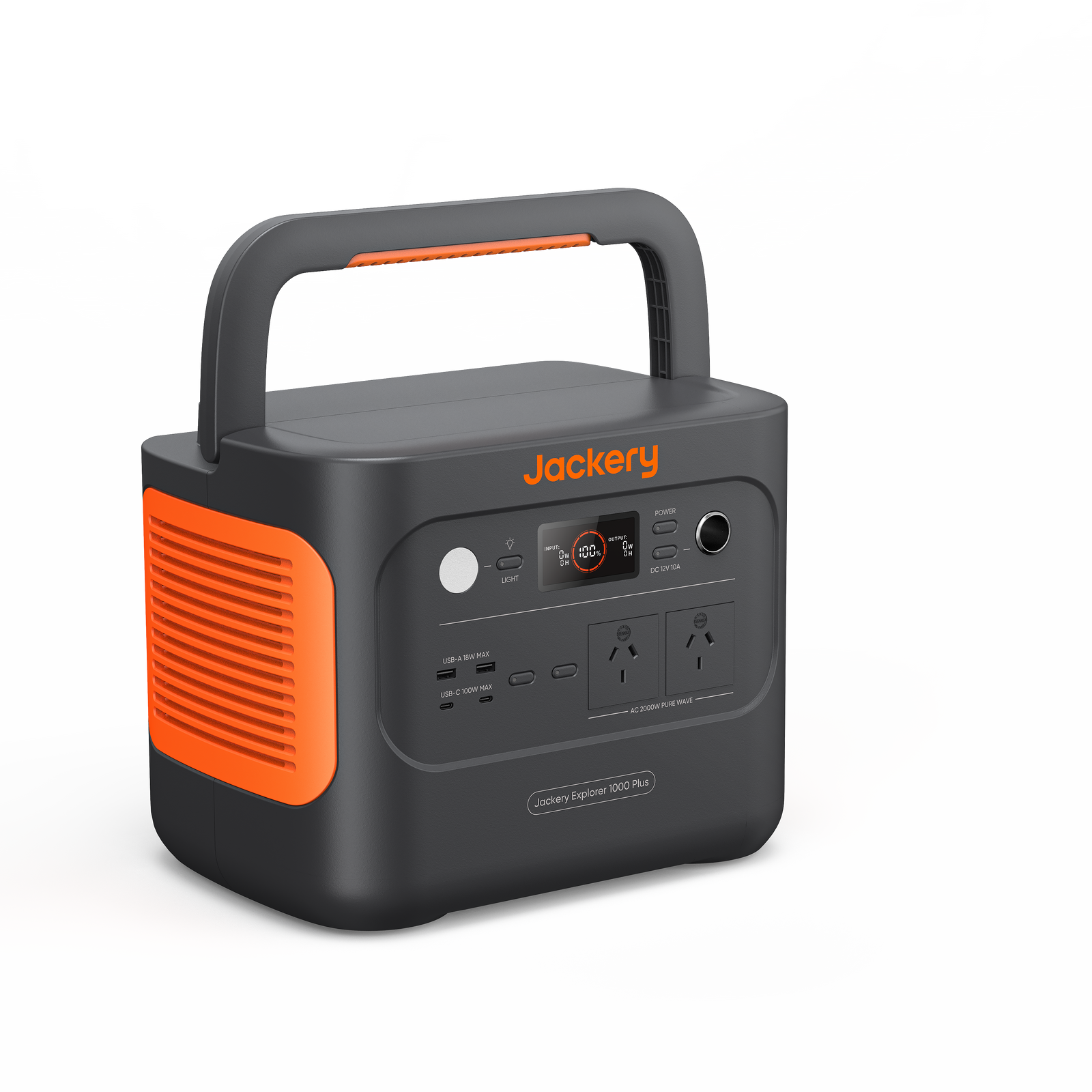 Jackery Explorer 1000 Plus Portable Power Station, 1264Wh, 2000W, Black