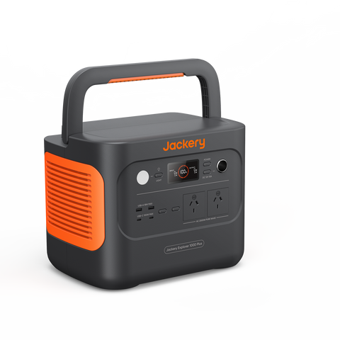 Jackery Explorer 1000 Plus Portable Power Station, 1264Wh, 2000W, Black