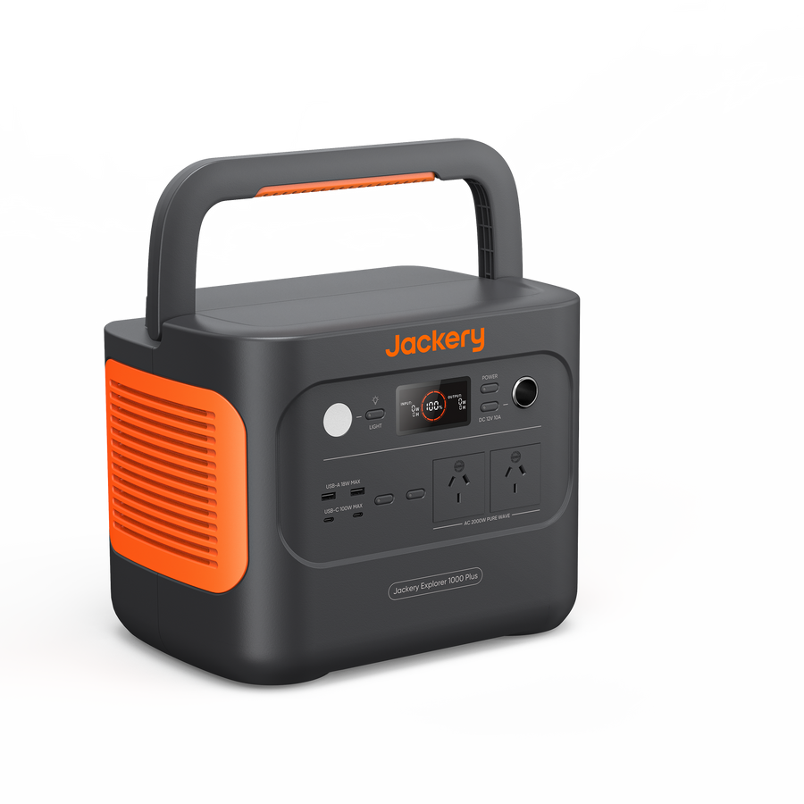 Jackery Explorer 1000 Plus Portable Power Station, 1264Wh, 2000W, Black