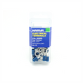 Narva 4mm Blue Flared Vinyl Insulated Ring Terminals, 6.3mm Eye, 20 Pack