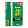 Selleys Liquid Nails Construction Adhesive 320g 6 Pack - High-Strength Synthetic Rubber