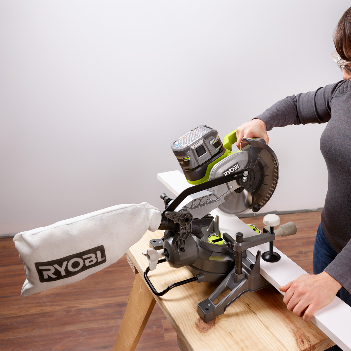 Ryobi 18V One Mitre Saw Tool Only - 184mm - Compact Lightweight Design - SuperSaverAU - view 3