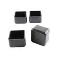 Surface Gard 25mm Black Square Plastic Chair Tips 4 Pack - External - SuperSaverAU - view 1