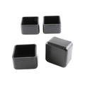 Surface Gard 25mm Black Square Plastic External Chair Tip - 4 Pack