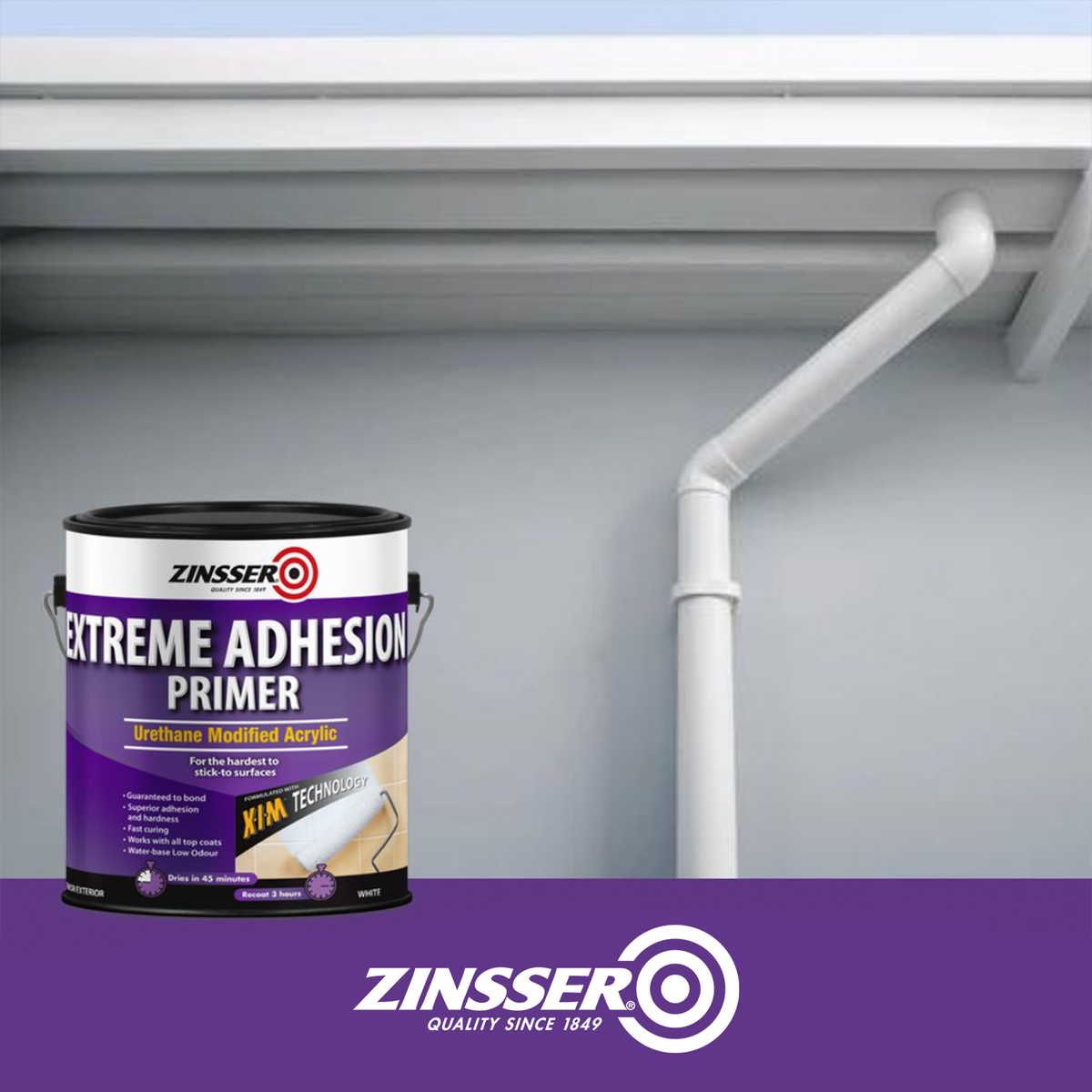 Zinsser Extreme Adhesion Primer - 3.78L - Brush On - Fast Drying - SuperSaverAU - view 2