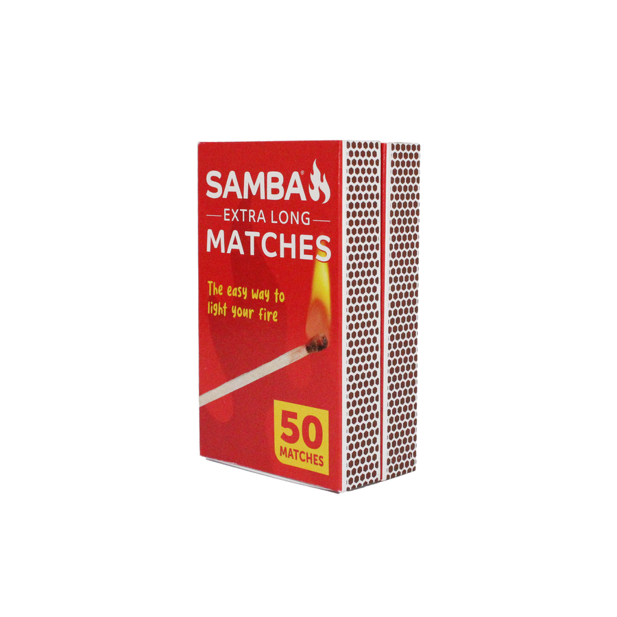 Samba 90mm Matches 2 Pack - 100 Safety Matches - 98mm Length - Durable - SuperSaverAU - view 1