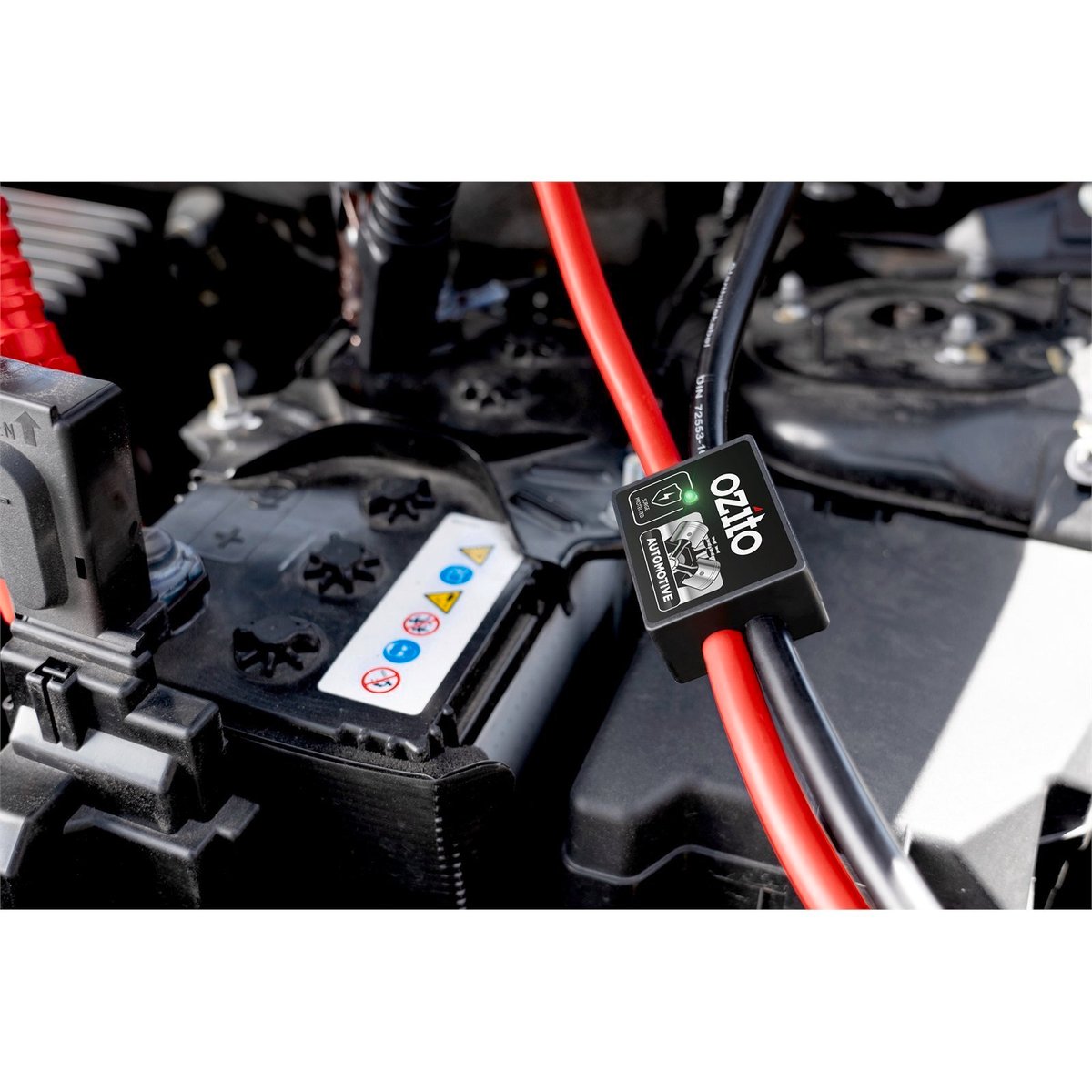 Ozito 3m 220A Jumper Leads - Surge Protection - Grey, Red, Black, Silver - SuperSaverAU - view 4