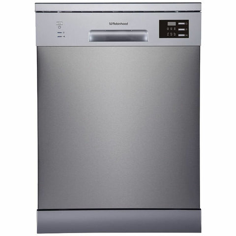 Robinhood 60cm Freestanding Dishwasher - 12 Place Settings - 6 Programs - Stainless Steel - DWM12P6FSS
