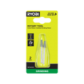 Ryobi Rotary Cone Grinding Stone 2 Pack - 4.7mm - Metal Deburring & Sharpening - SuperSaverAU - view 1