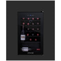 Little Cave 24 Bottle Single Zone Compressor Wine Fridge - Black Glass Door, Touch Pad Controls - LC24SB