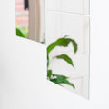 Edge Acrylic Mirror 300 x 300mm Square Self Adhesive Shatter Proof
