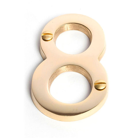 Sandleford Brass House Number 8 - 75mm Weather-Resistant Numeral - SuperSaverAU - view 1
