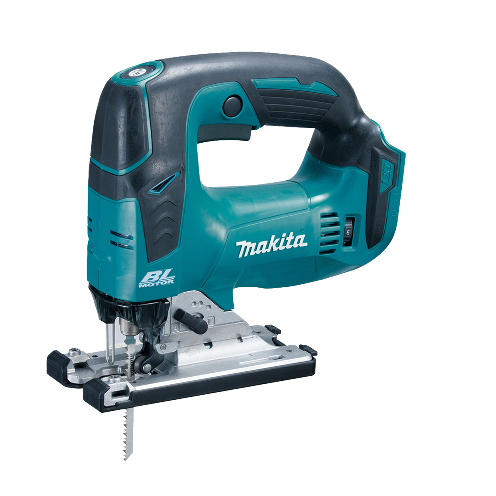 Makita 18V LXT Brushless D-Handle Jigsaw DJV182Z - Skin Only, 0-45° Bevel, 3500spm, Dust Blower