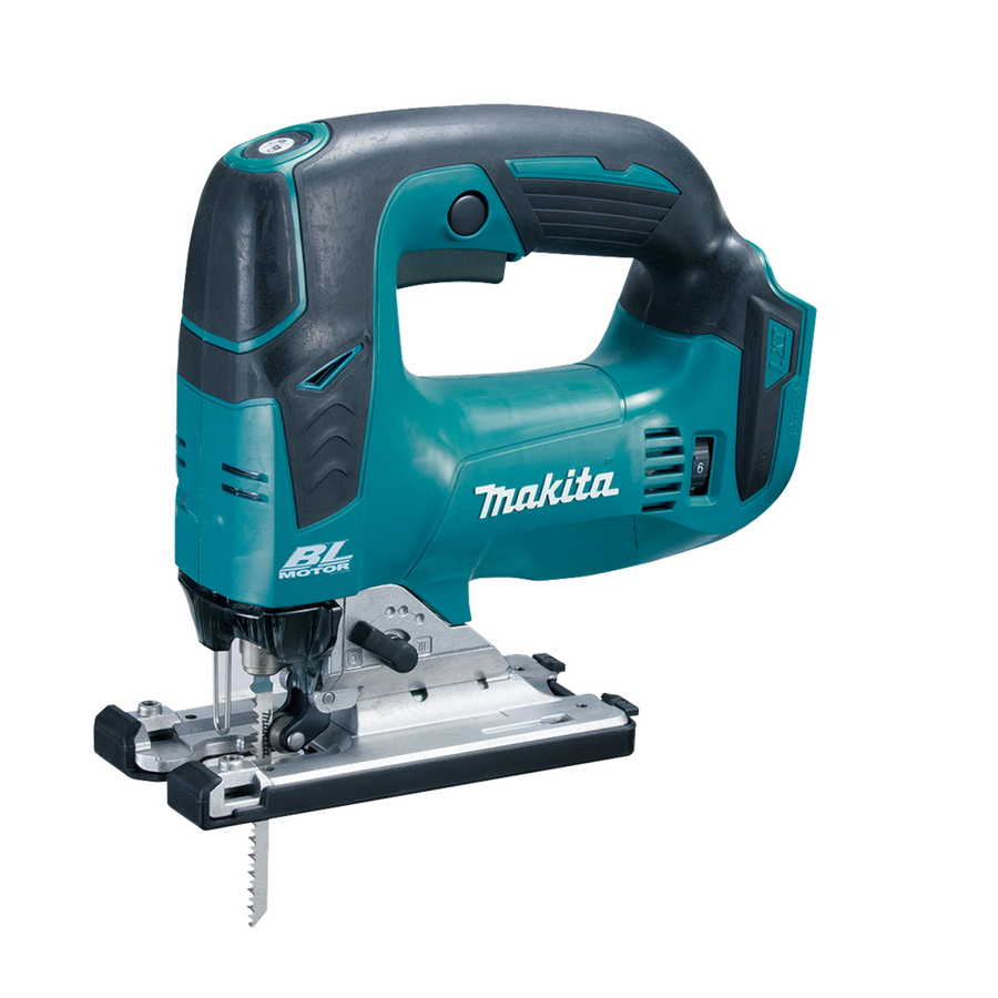 Makita 18V LXT Brushless D-Handle Jigsaw DJV182Z - Skin Only, 0-45° Bevel, 3500spm, Dust Blower