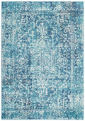 Rug Culture Evoke Medium Blue Polypropylene Rug 230x160cm - 10mm Pile - EVO253BLUE230X160