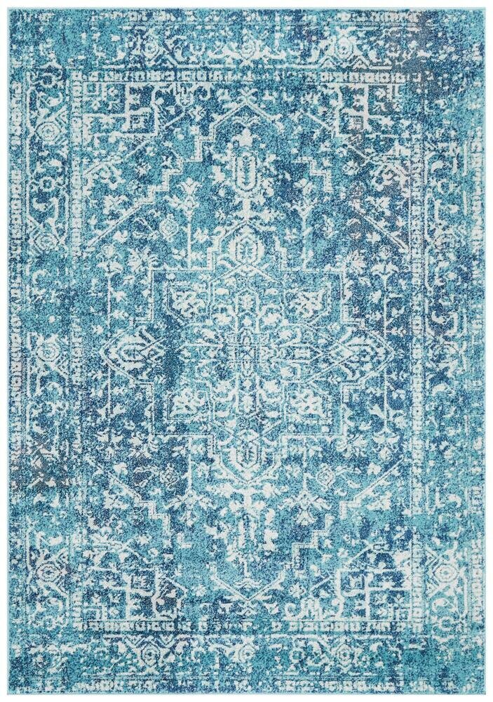 Rug Culture Evoke Medium Blue Polypropylene Rug 230x160cm - 10mm Pile - EVO253BLUE230X160