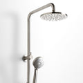 Rogerseller Tonic Dual Rail Shower - Brushed Nickel Brass Build - 2-Way Diverter, 3 Star Rating - 3506003707