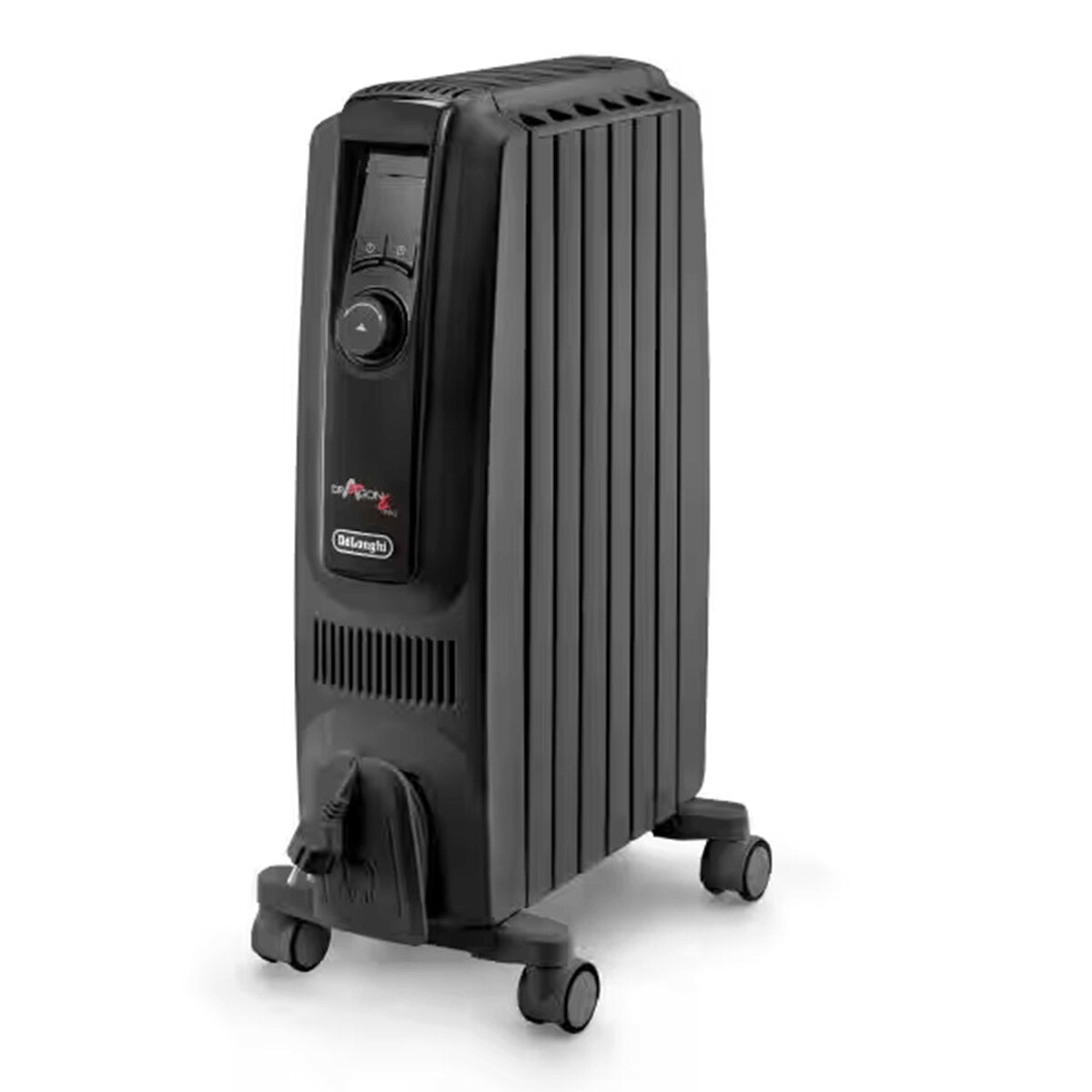 DeLonghi Dragon 4 Pro 1500W Oil Column Heater - Grey - ECO Plus Mode - 24-Hour Timer - TRDX40615EG