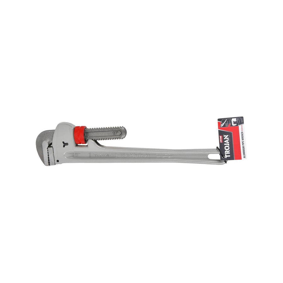 Trojan Aluminium Pipe Wrench - 450mm - Lightweight - Durable - 60mm Capacity - SuperSaverAU - view 1