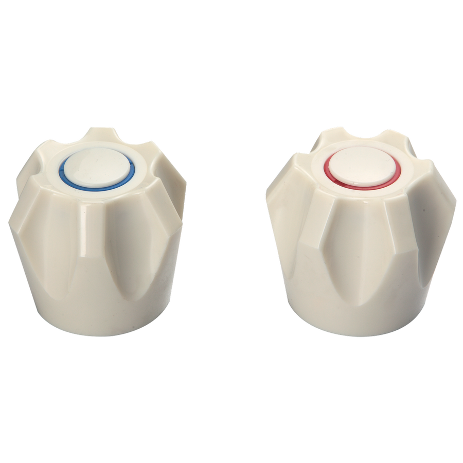 Shaw Mason Ivory PVC Six Point Style Handles Pair - 217mm x 60mm x 107mm - SuperSaverAU - view 1
