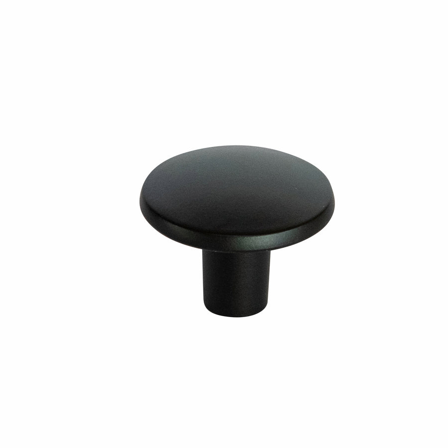 Taskmaster 30mm Matte Black Steel Cabinet Knob