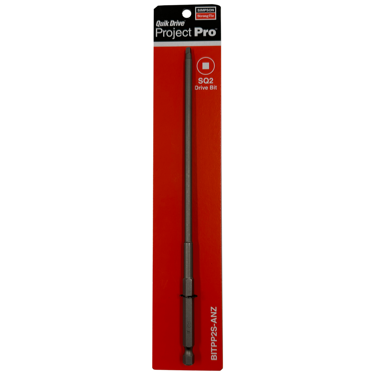 Strong Tie Project Pro Bit Replacement SQ2 200mm - Carbon Steel - Reliable Performance - SuperSaverAU - view 2