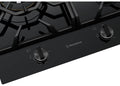 Westinghouse 60cm 3 Burner Gas Cooktop - Black Ceramic Glass - 19MJ/h Wok Burner - WHG639BD