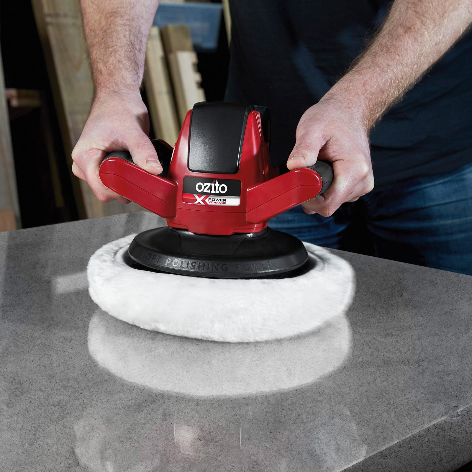 Ozito PXC 18V Cordless Buffer Polisher PXBPS-254 - Skin Only, 254mm, Random Orbit, D-Handle, 2500 RPM