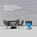 White Knight Ultra Pave 1L White Quick Dry Paving & Concrete Paint - Water Based, Recoat 2hrs