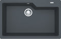 Franke Fragranite Single Bowl Topmount Sink - Onyx Black, 67L Bowl, Hidden Overflow - UBG610-78ON