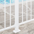 Protectoral Aluminium Pool & Garden Fence Brackets 4 Pack - 38x25mm - Pearl White - Rust-Resistant - SuperSaverAU - view 2