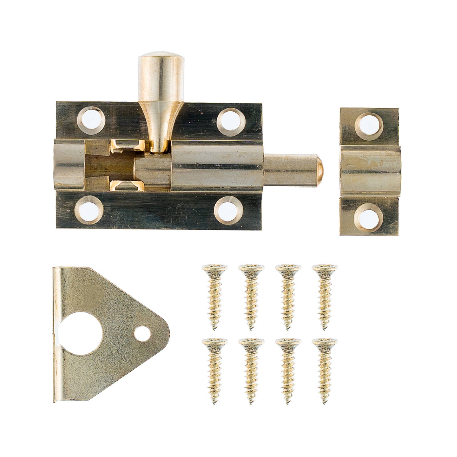 Taskmaster 38mm Polished Brass Barrel Bolt