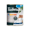 Taubmans 1L White Matt All Weather Exterior Paint Water Based UV Resistant