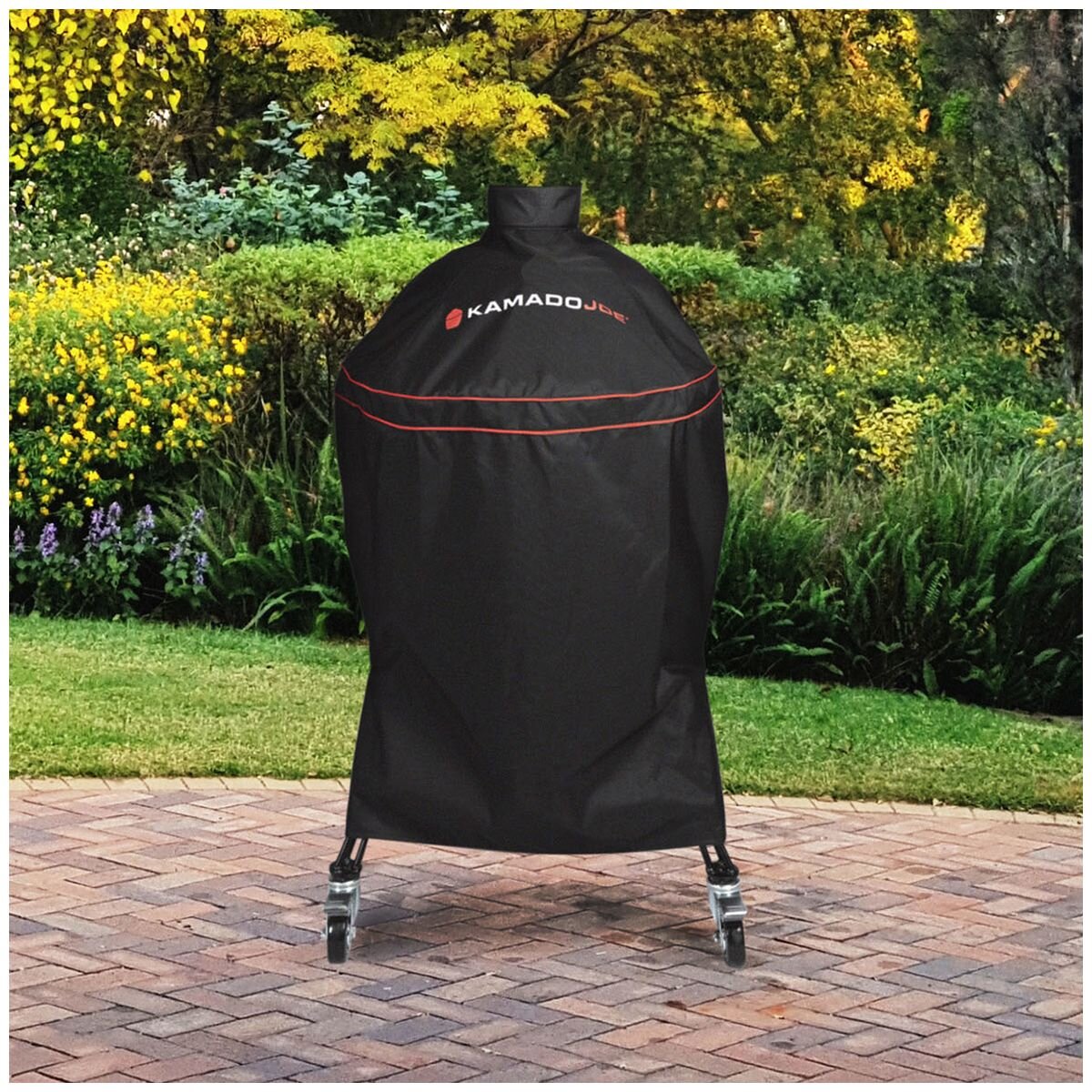 Kamado Joe Classic Joe grill cover - Heavy-duty polyester, waterproof and windproof - KJ-GC23BWFS