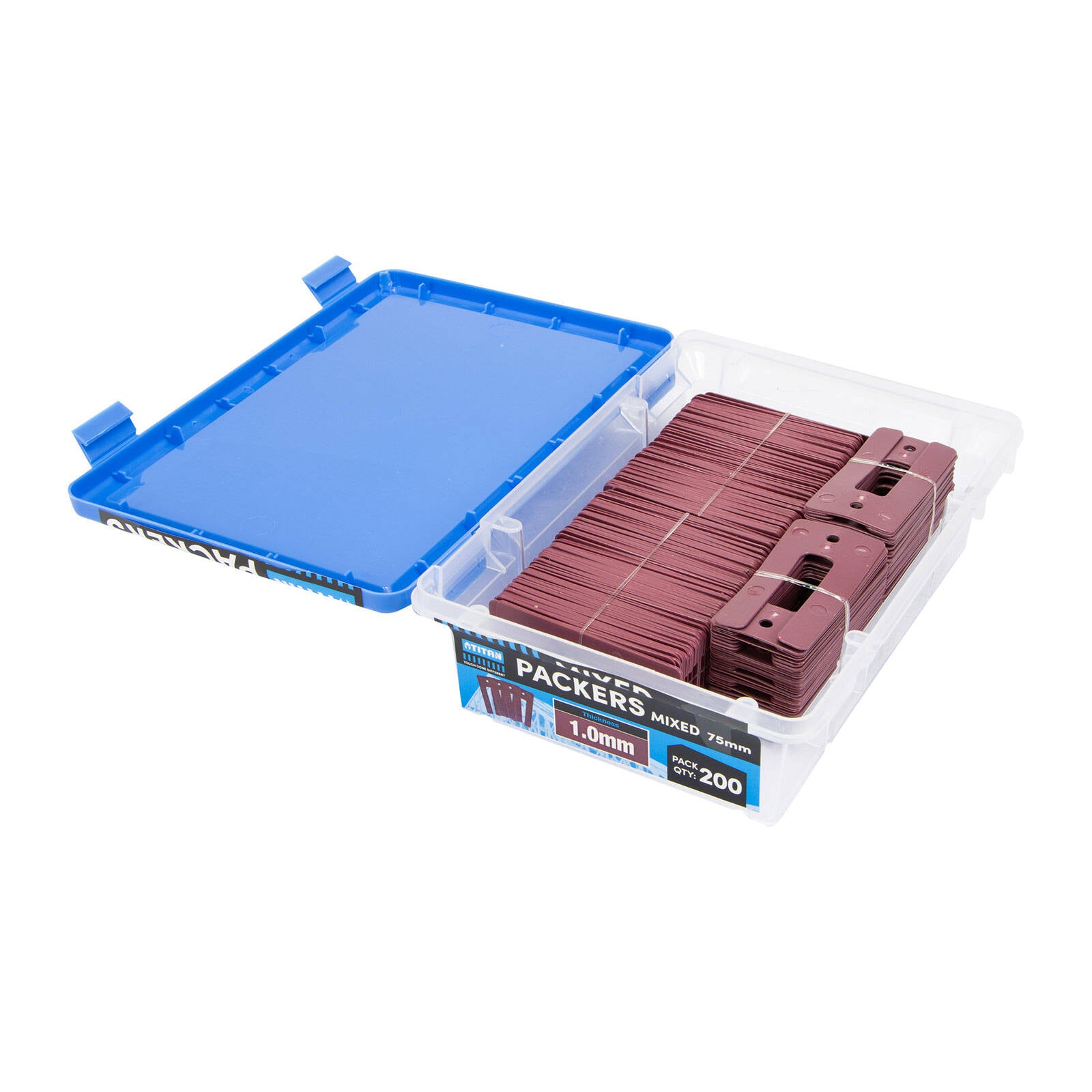 Titan Window Packers 1 x 75mm, Red, UV Stable Plastic, 200 Piece