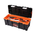 Tactix 660mm Heavy Duty Auto-Latch Tool Box, Polypropylene, with 2 Removable Organisers