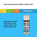 White Knight Rust Guard Epoxy Enamel Spray Paint 310g - White Gloss, Solvent Based Metal Finish