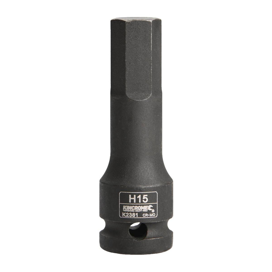 Kincrome 15mm Hex Impact Socket 1/2 Drive Cr-Mo Rust Resistant - SuperSaverAU - view 1