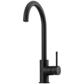 Oliveri Venice gooseneck mixer tap - Matte Black, brass body, WELS 5 Star, 6L per minute - VE520FMB