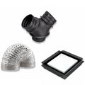 Schweigen Multi-Purpose Venting Kit for BRB750 Exhaust Fan - Y-Joint, 6m Ducting, Square Diffusers - DVK750
