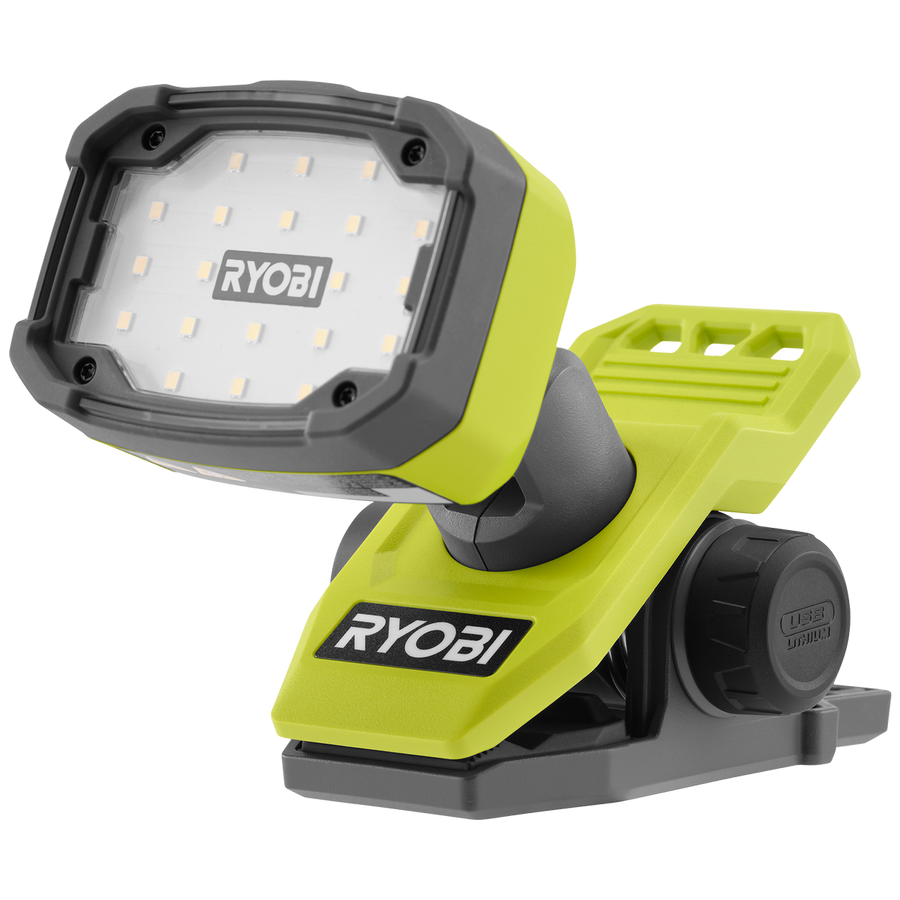Ryobi USB Lithium Magnetic Clamp Light 2Ah Kit - 1000 Lumens - IP54 - SuperSaverAU - view 1