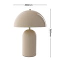 Mercator Stella Table Lamp - Cream Metal Gloss Finish, E14 Indoor with 1.8m Cord