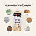 White Knight Squirts Cream Gloss Spray Paint 310g Quick-Dry Durable - SuperSaverAU - view 5