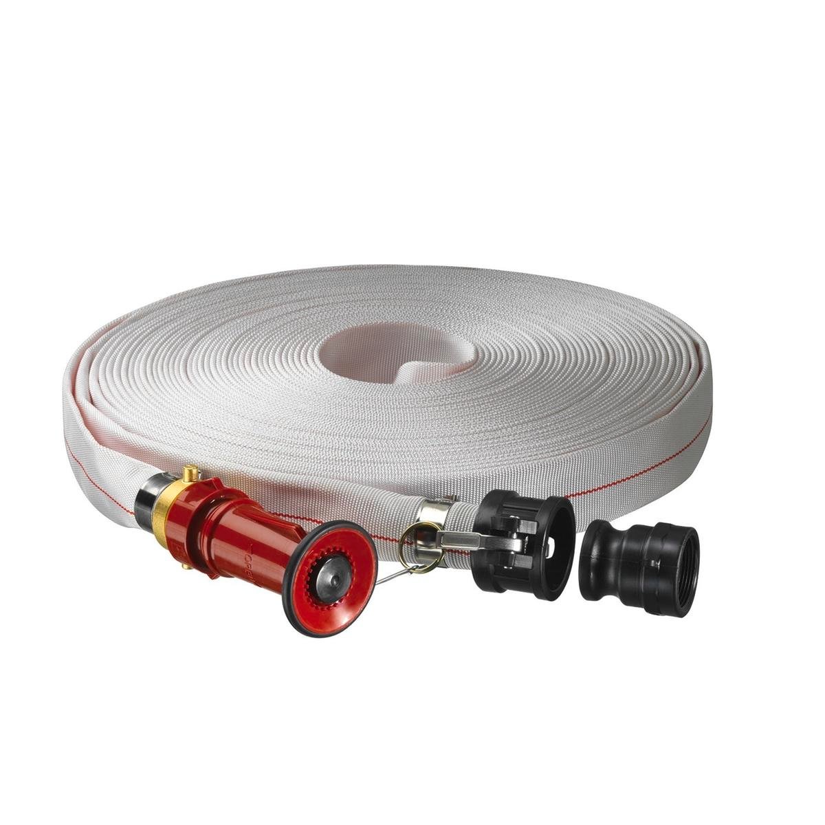 Ozito Fire Hose Kit - 40mm x 36m - Durable Polyester with Nozzle - SuperSaverAU - view 1