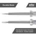 Wiha Voltage Tester 120-250V - Professional Screwdriver - Transparent Handle - SuperSaverAU - view 2