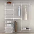 Elfa Advanced 1862mm Wardrobe Pack - White E-Poxy Bonded Steel - Made in Sweden - 11996